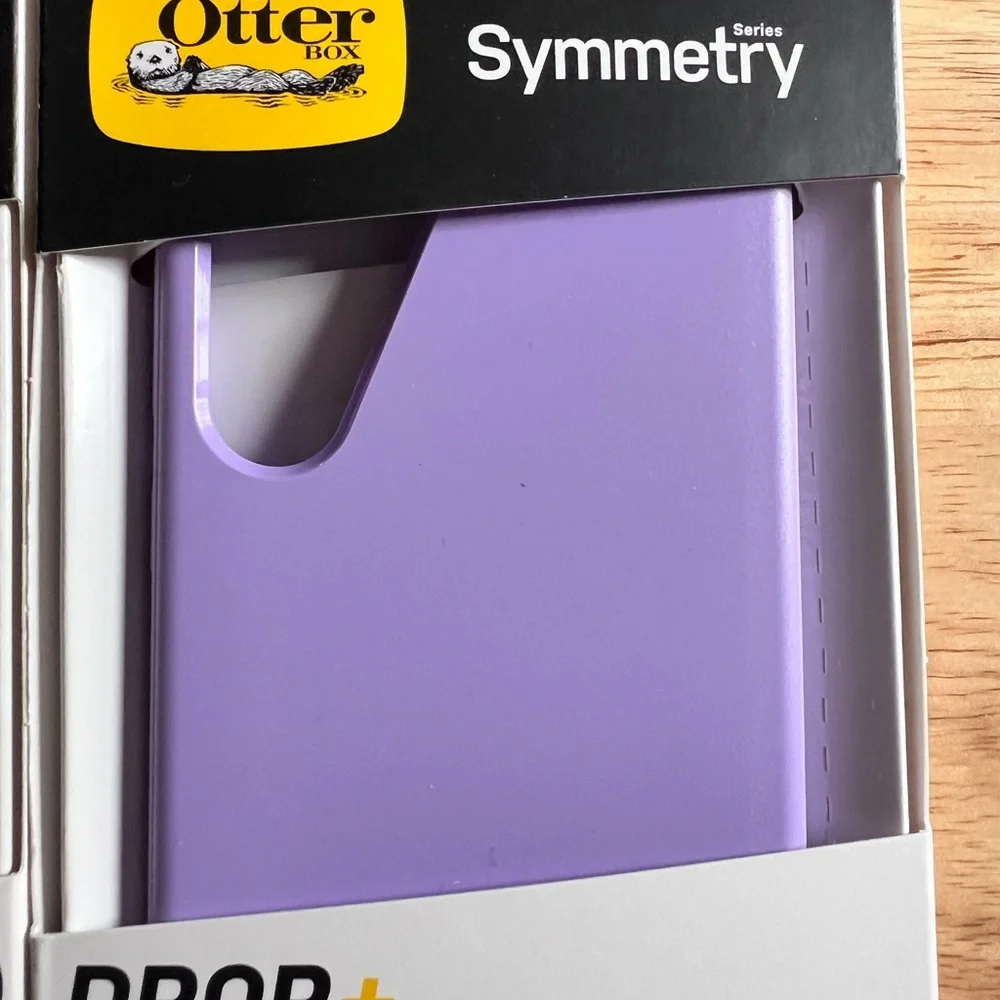Lot of 2 OtterBox Symmetry Series Cases for Samsung Galaxy S23+ Clear Purple